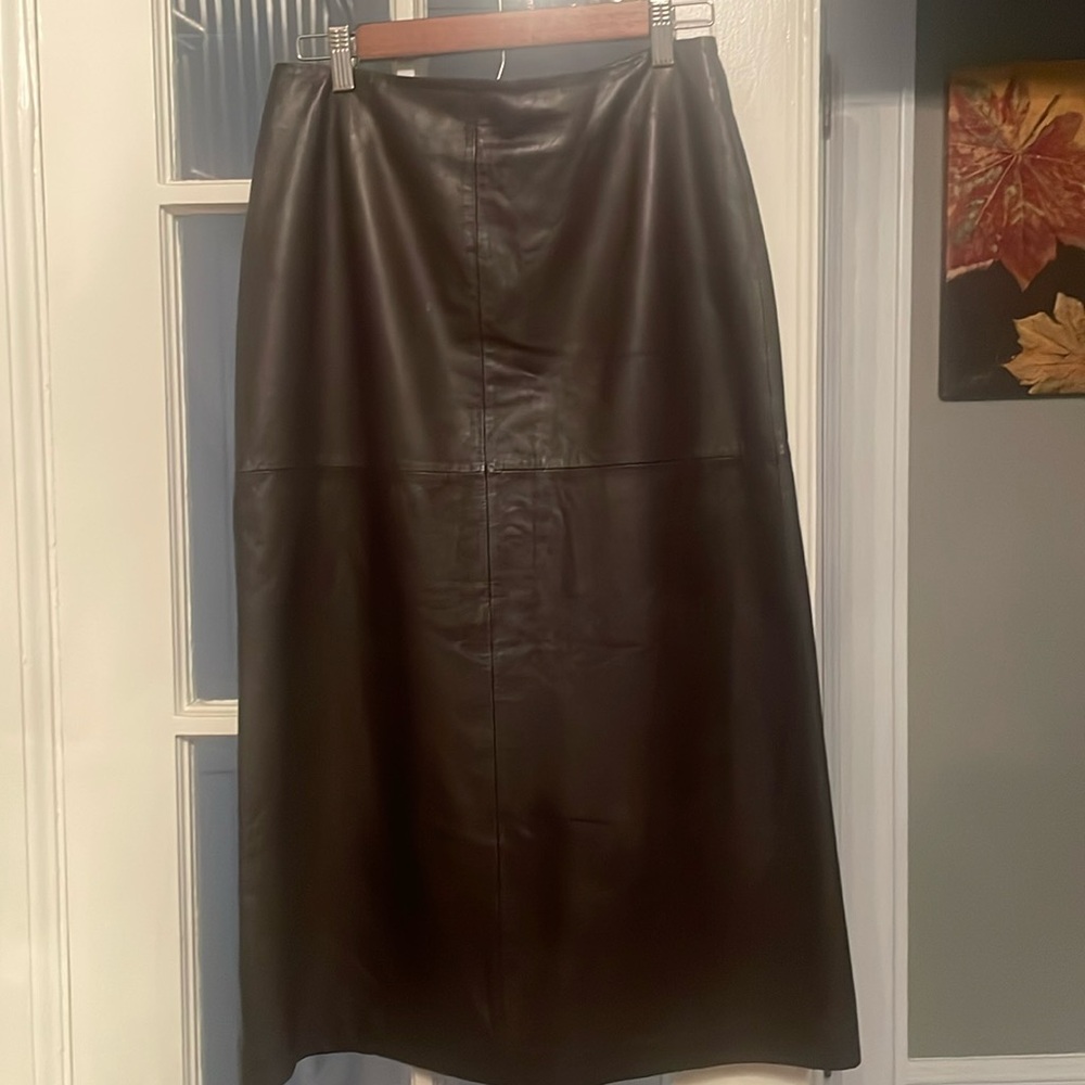 Ann Taylor Leather Skirt
